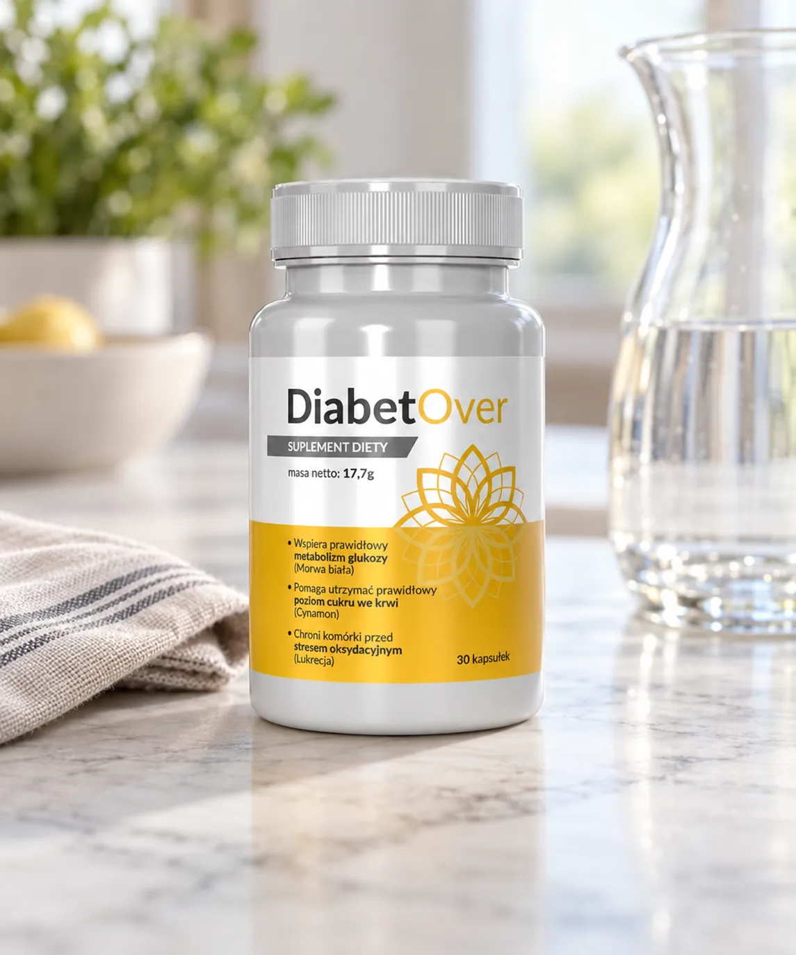 DiabetOver — opakowanie na co dzień